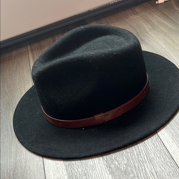 Britton Wool Men's Black Fedora Hat - Picture 1 of 3